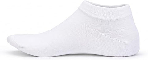 Qorux Men's Bamboo Ankle Socks – 2 Pairs Black & White Low Cut Socks, Soft Breathable No-Show Casual Socks for Sneakers & Everyday Wear