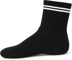 Qorux 3 Pairs Cotton Crew Semi Cushion Tennis Socks