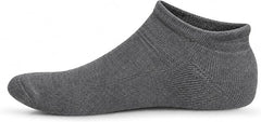 Qorux Bamboo Short Ankle Socks – 5 Pairs Semi-Cushioned Low Cut Socks, Soft Breathable No-Show Athletic Socks for Sneakers & Everyday Wear