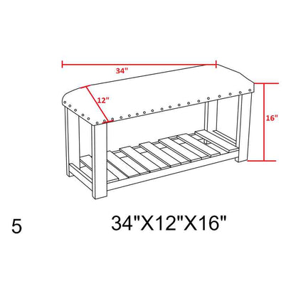 Lengau Medium Gray Bench