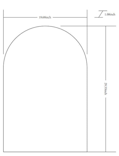Yumi Modern Black Wall Mirror
