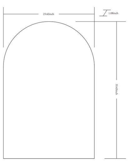 Yumi Modern Black Wall Mirror