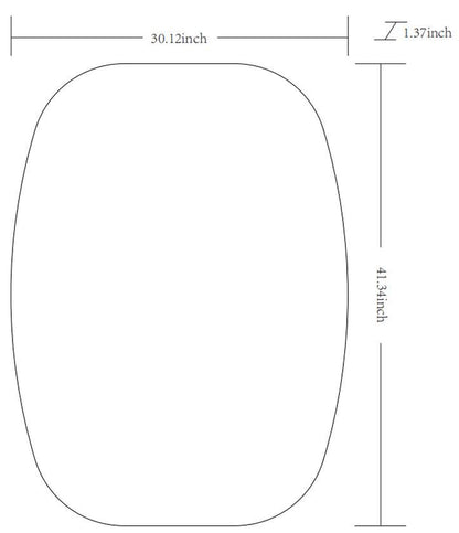 Stephannie Modern Gold Wall Mirror