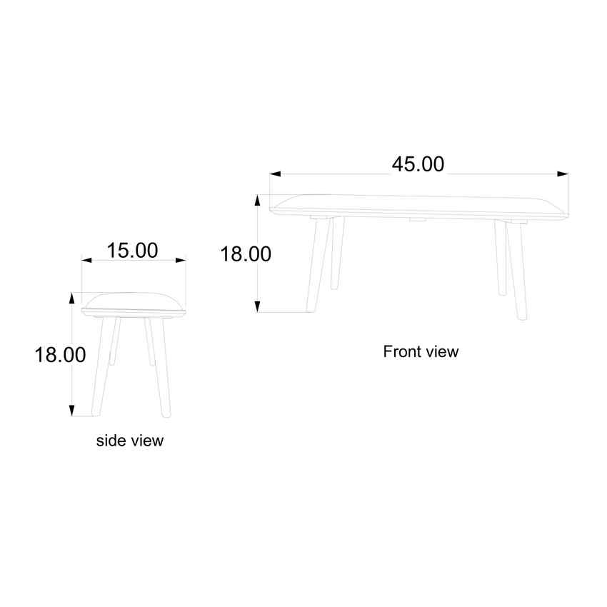 Vrlika Brown Bench