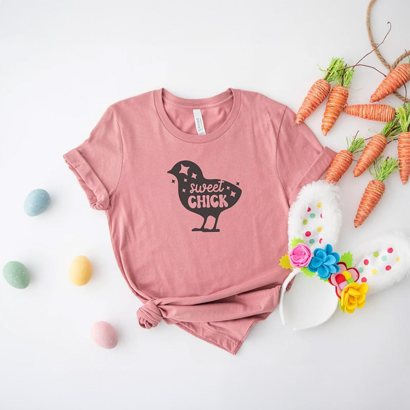 Sweet Chick Sparkling Easter Shirt