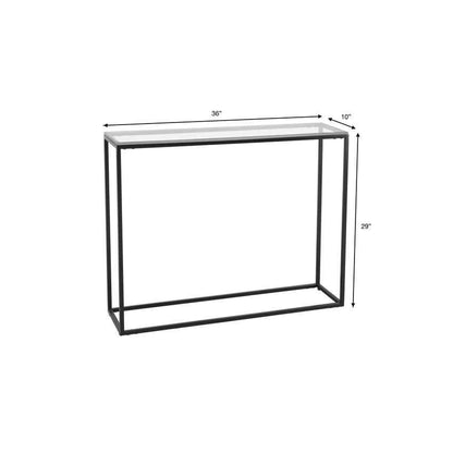 Miehikkala Clear Console Table