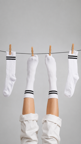 QORUX Cotton Crew Socks | Semi-Cushioned, Breathable, Unisex (6 Pairs)