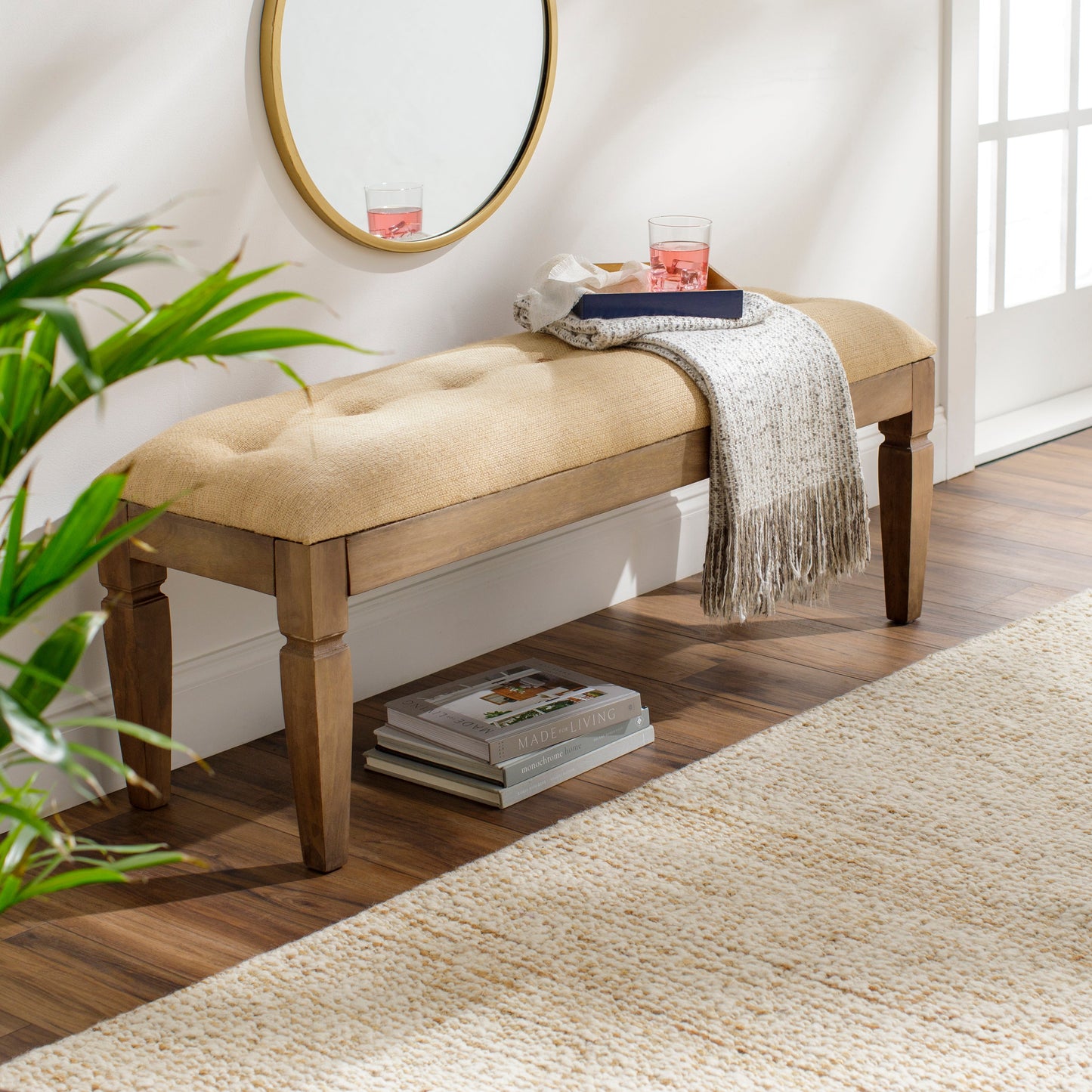 Vasili Khaki Bench