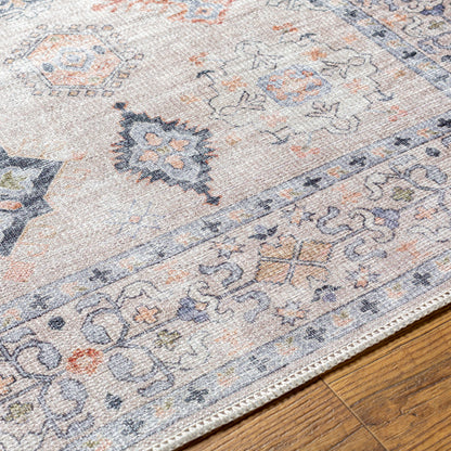 Surya Alanya Flatweave Polyester Beige Indoor Medallion Oriental Machine Washable Area Rug