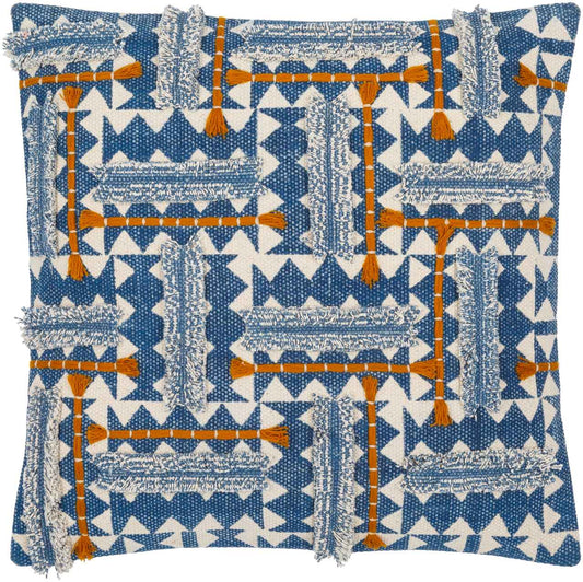 Lovech Dark Blue Pillow Cover