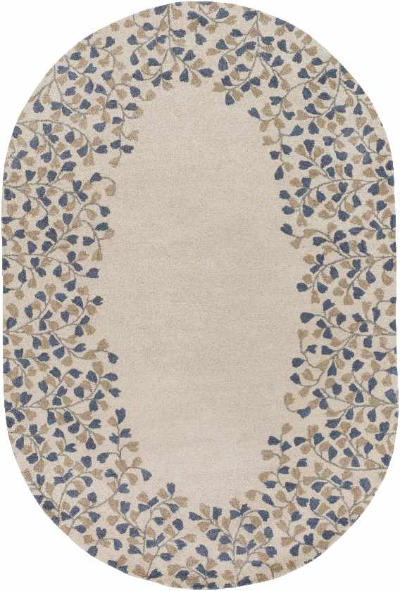 Zuuk Cottage Beige/Camel/Navy Area Rug