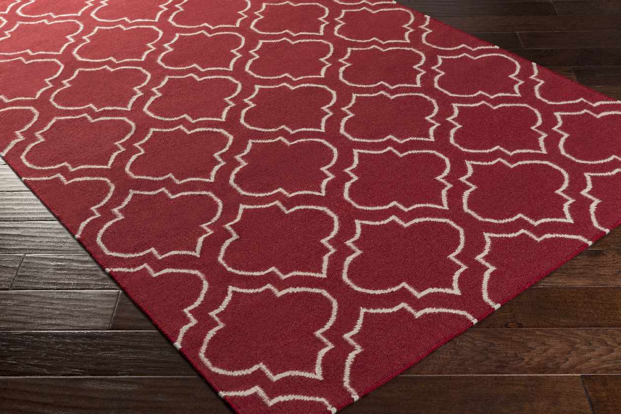 Avon Modern Red Area Rug
