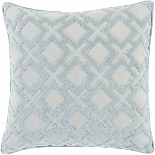 Mouscron Ice Blue Pillow Cover