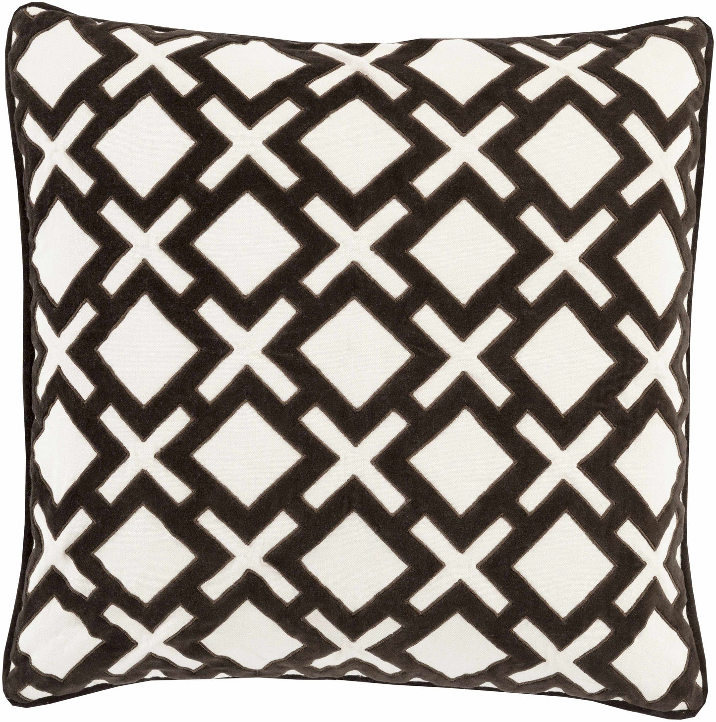 Mouscron Dark Brown Pillow Cover