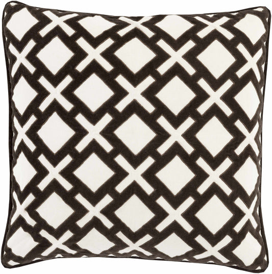 Mouscron Dark Brown Pillow Cover