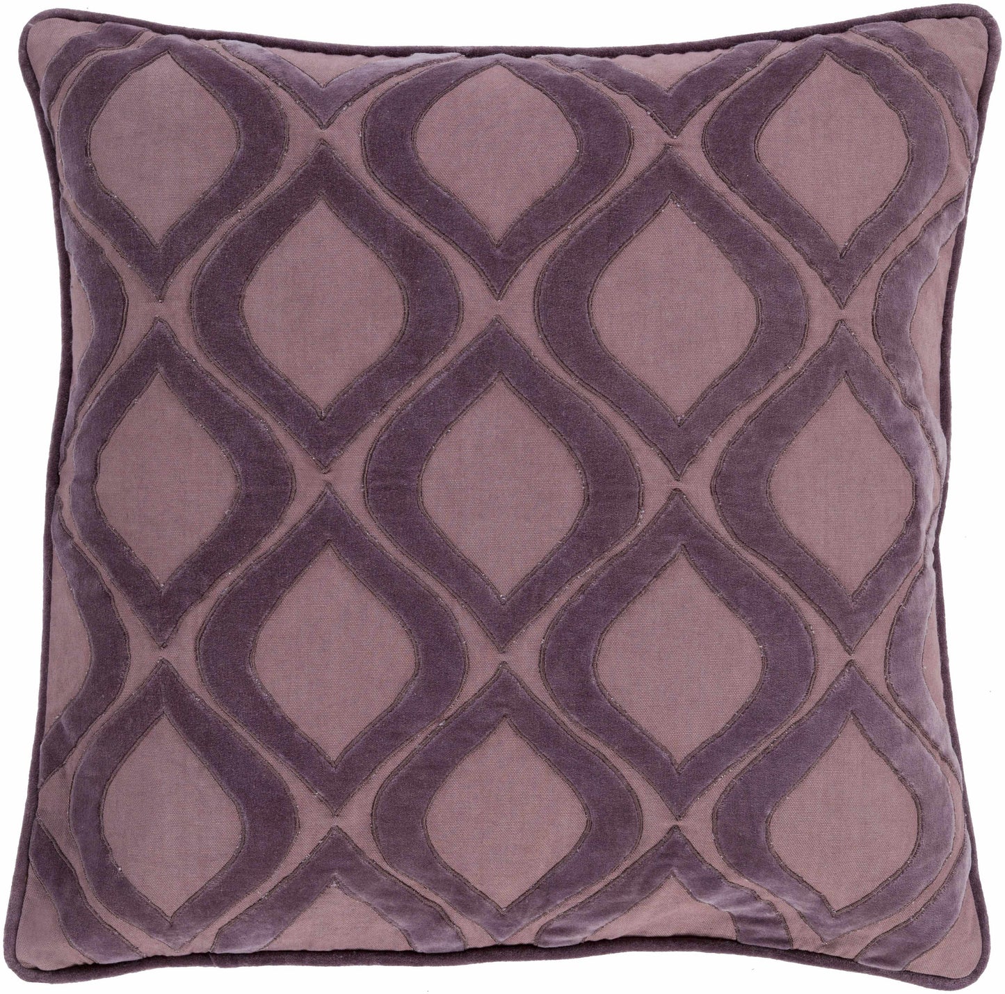 Beveren Dark Purple Pillow Cover