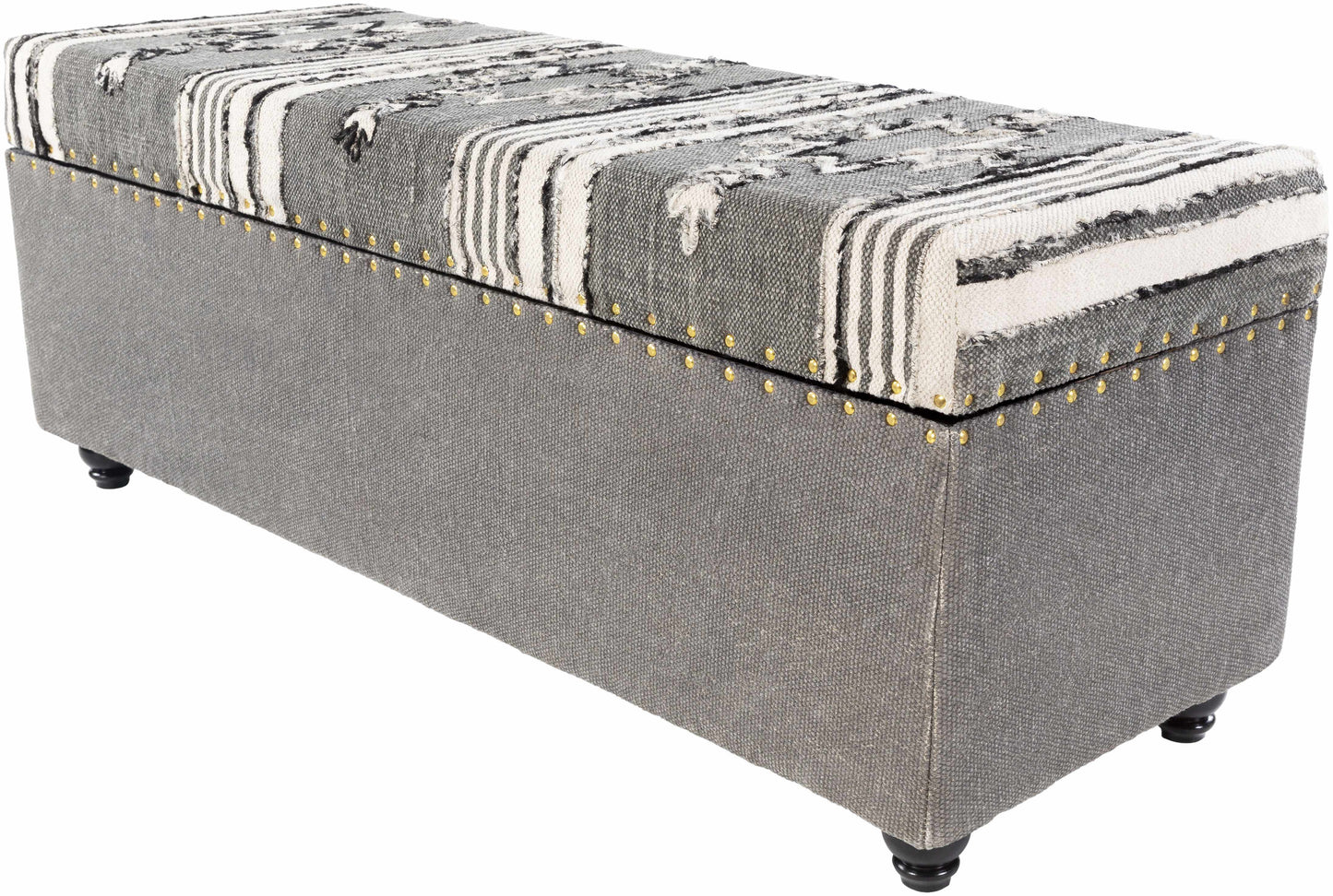 Gaspoltshofen Charcoal Ottoman