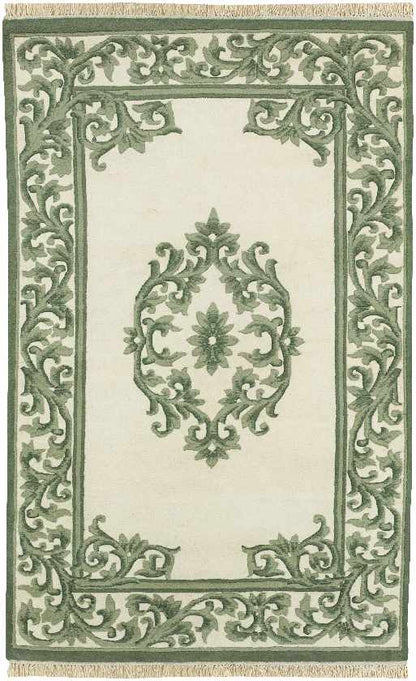 Weyer Traditional Green Area Rug