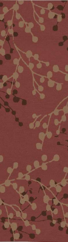 Wilp Modern Burgundy Area Rug