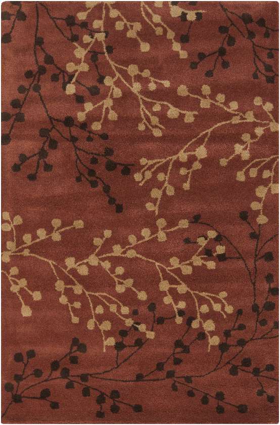 Wilp Modern Burgundy Area Rug