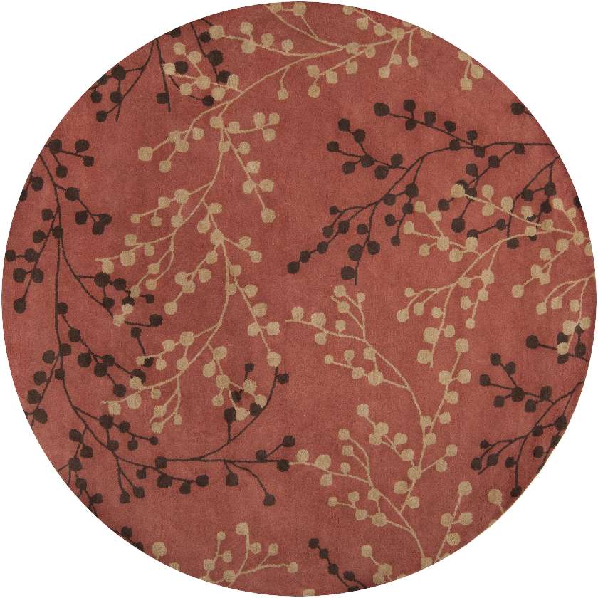 Wilp Modern Burgundy Area Rug