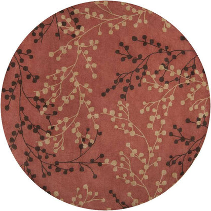 Wilp Modern Burgundy Area Rug