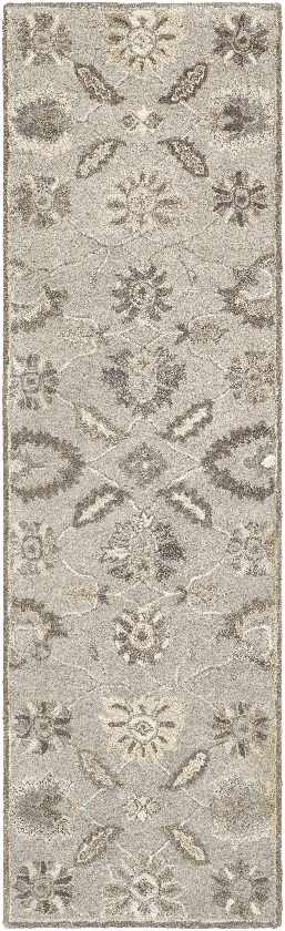 Kinistino Traditional Taupe Area Rug