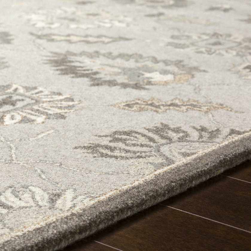 Kinistino Traditional Taupe Area Rug