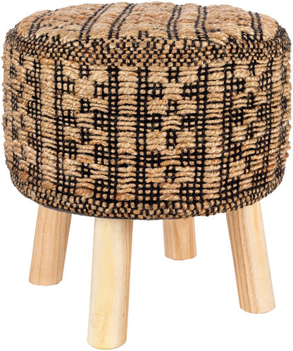 Raakkyla Black Ottoman