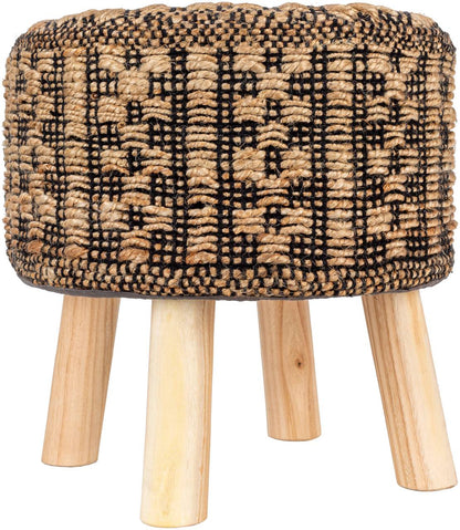 Raakkyla Black Ottoman