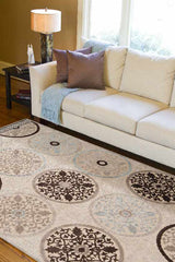 Chefornak Modern Brown/Khaki Area Rug