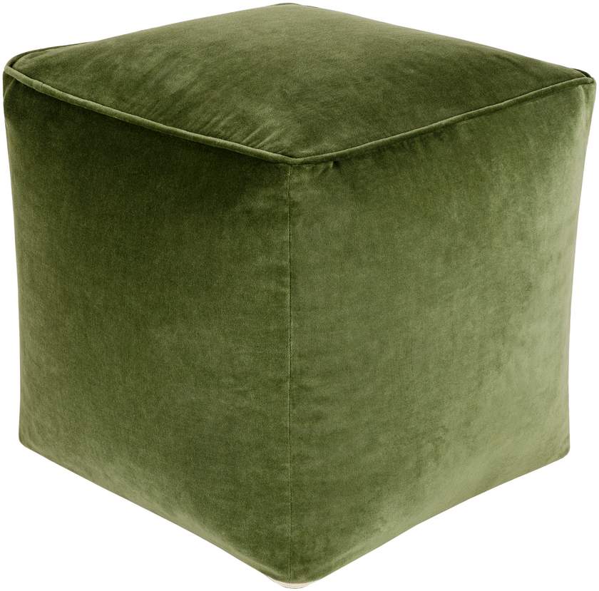 Tearia Dark Moss Pouf