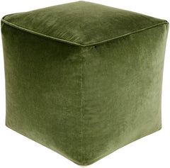 Tearia Dark Moss Pouf