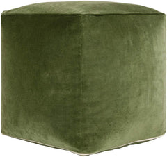 Tearia Dark Moss Pouf