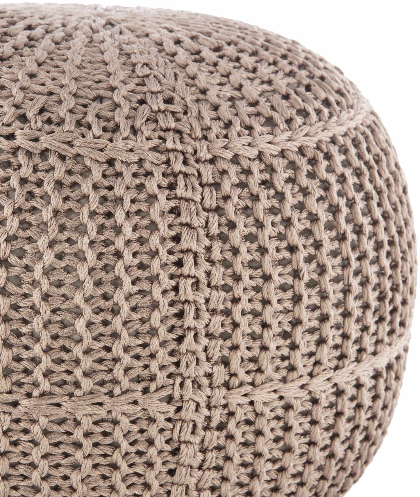 Pulkau Taupe Pouf