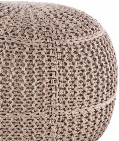 Pulkau Taupe Pouf