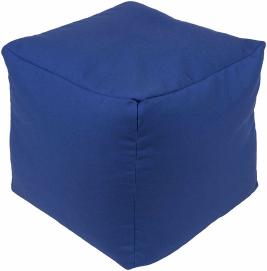 Hoflein Dark Blue Pouf