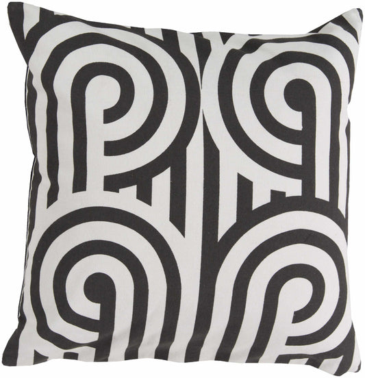 Braives Black Pillow Cover