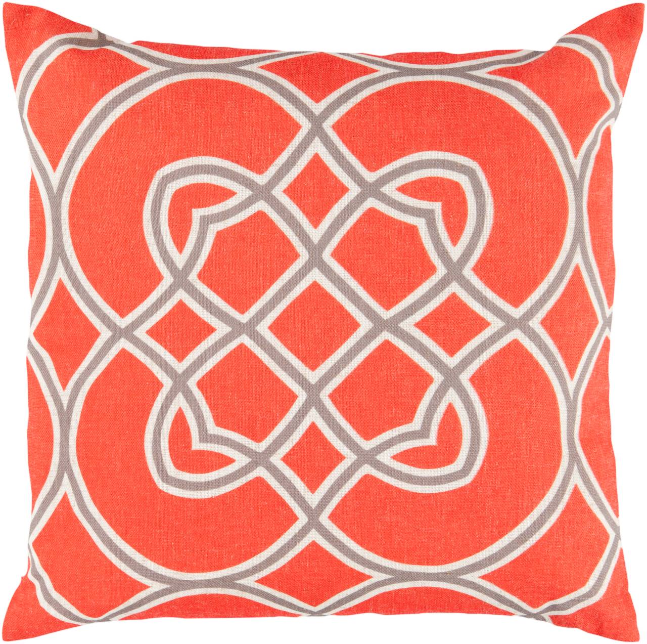 Ciney Bright Orange Pillow Cover