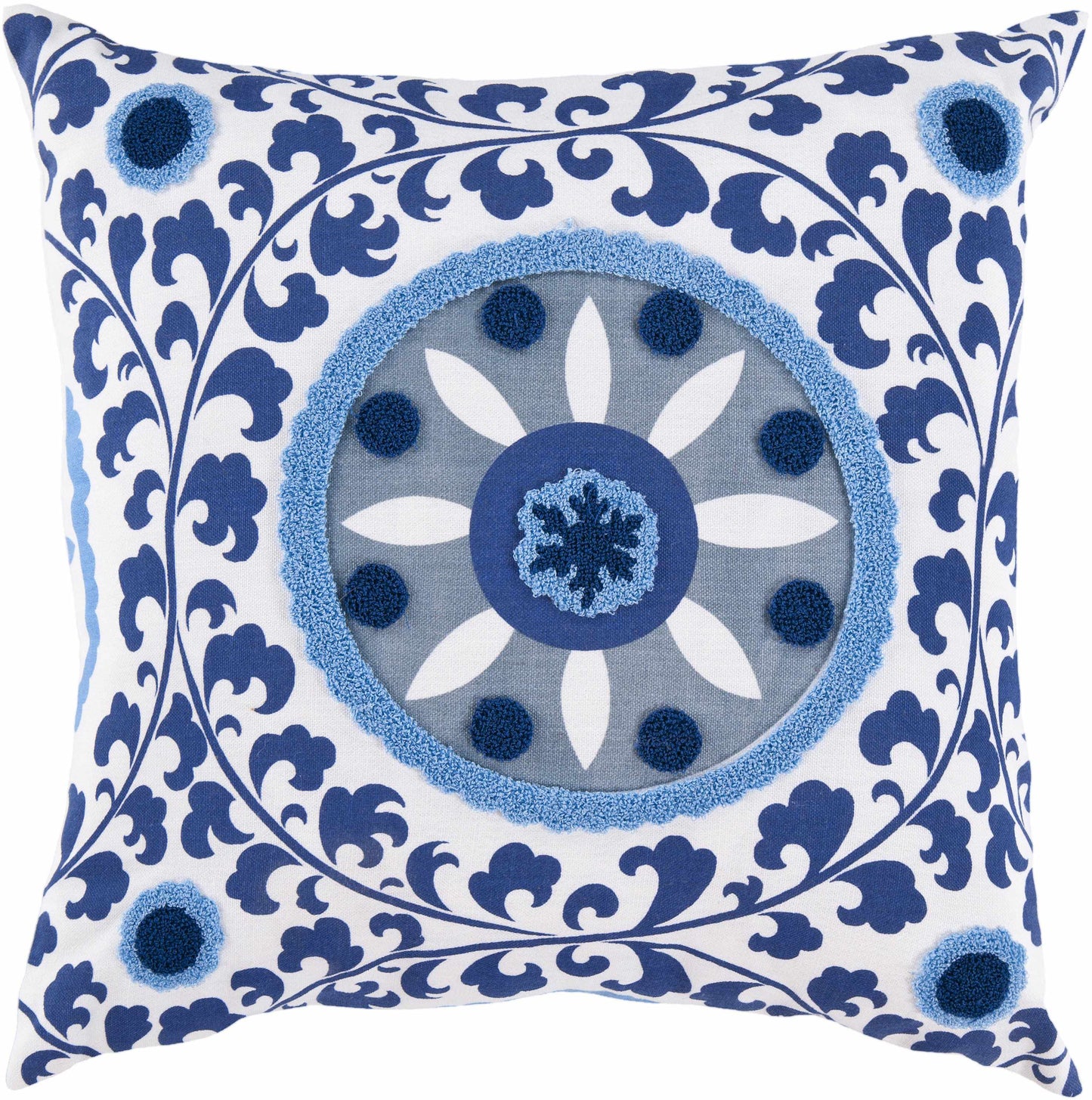 Dalhem Dark Blue Pillow Cover