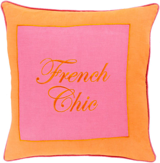 Fleurus Bright Pink Pillow Cover