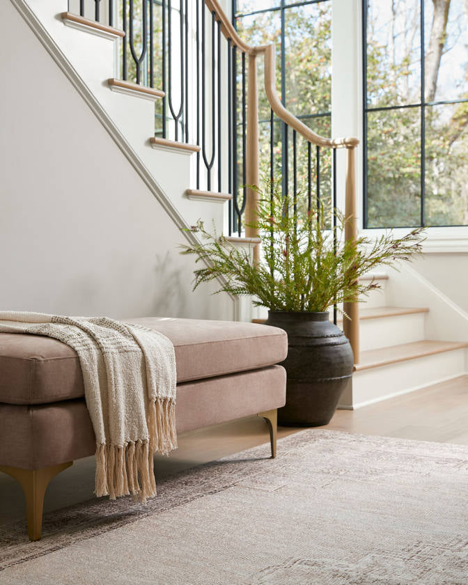 Luciana Traditional Dusty Rose Area Rug - Galey Alix Livabliss