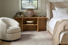 Sweeting Ivory Swivel Chair - Galey Alix x Livabliss