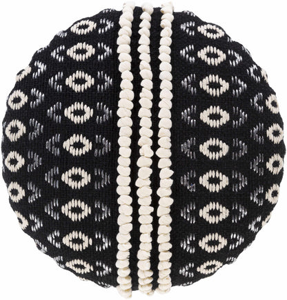 Oberkappel Black Ottoman