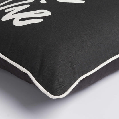 Mettet Black Pillow Cover