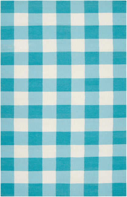 Gilbert Modern White / Aqua Area Rug