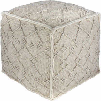 Lanzendorf White Pouf