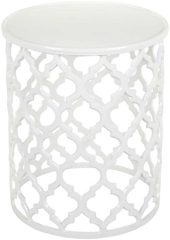 Pram White End Table
