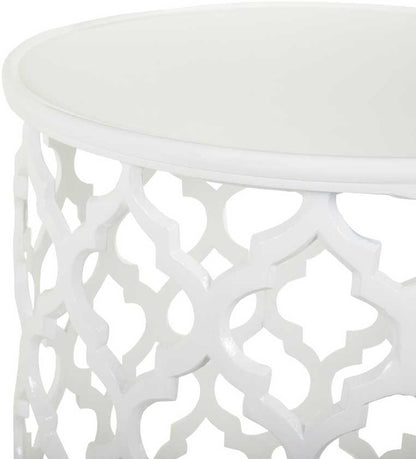 Pram White End Table