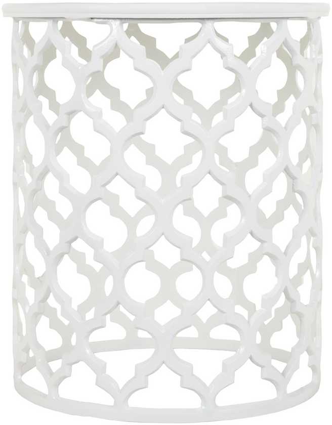 Pram White End Table